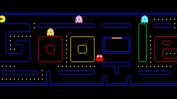 Pacman 40th anniversary, Popular google doodle games