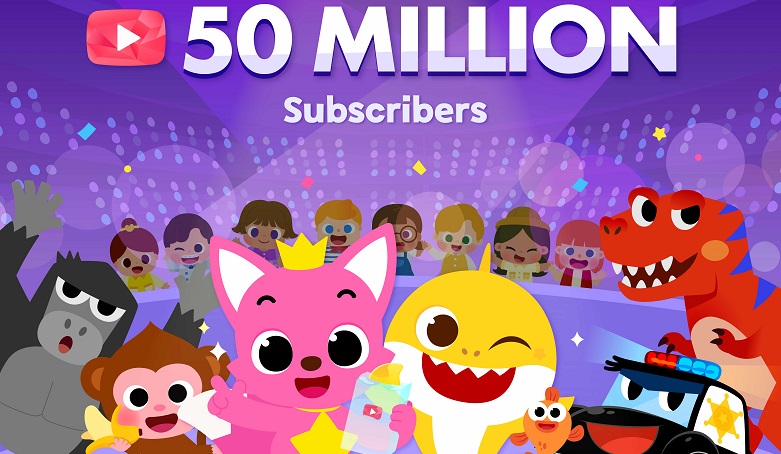 Pinkfong receives Baby Shark-inspired Ruby Play Button from  