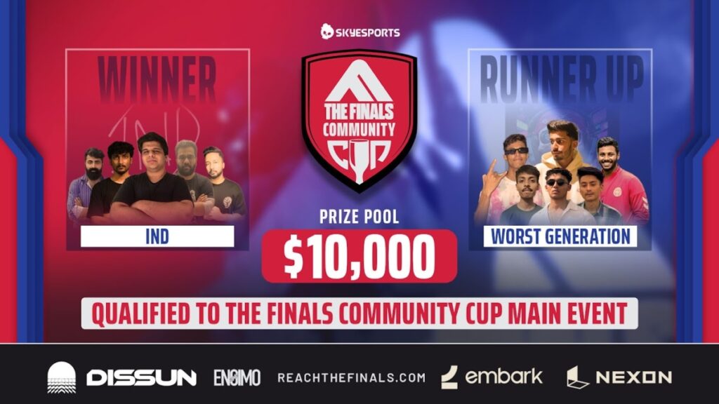 The Finals Community Cup Split 1's top squads, Team IND and Worst Generation