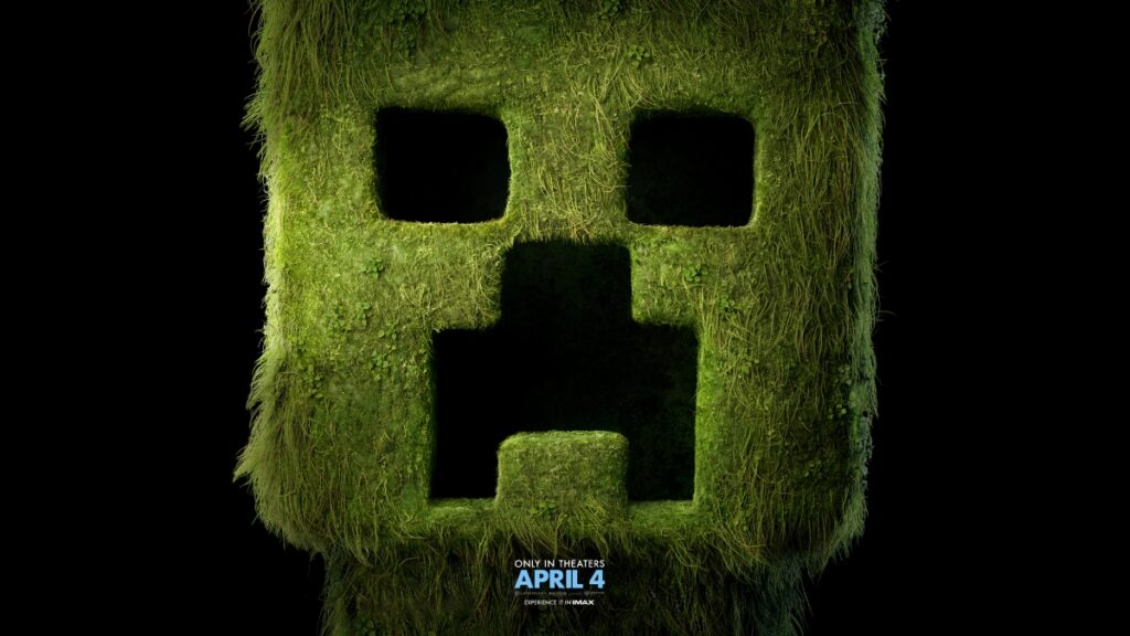 A Minecraft movie poster